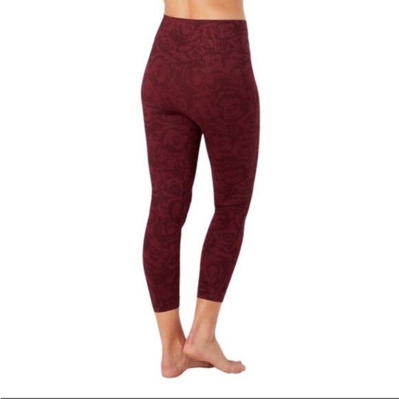 SPANX Garnet Rose Look At Me Now Crop Leggings Womens 1X Plus Size Athleisure - Picture 11 of 16
